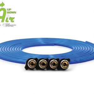 Replacement tire whip hose kit 240″ Blue with 4 quick release Chucks