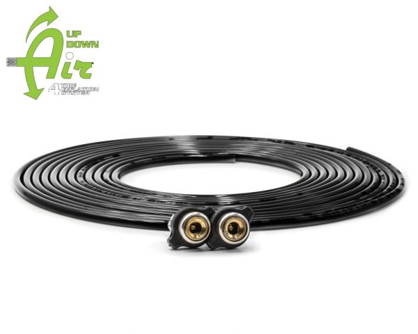 Replacement tire whip hose kit 288″ Black with 2 quick release Chucks