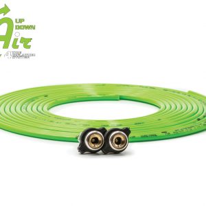 Replacement tire whip hose kit 288″ Green with 2 quick release Chucks
