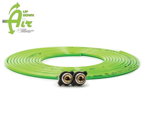 Replacement tire whip hose kit 288″ Green with 2 quick release Chucks