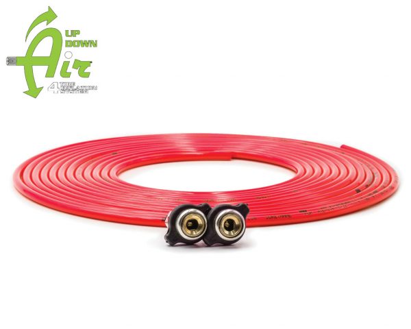 Replacement tire whip hose kit 288″ Red with 2 quick release Chucks
