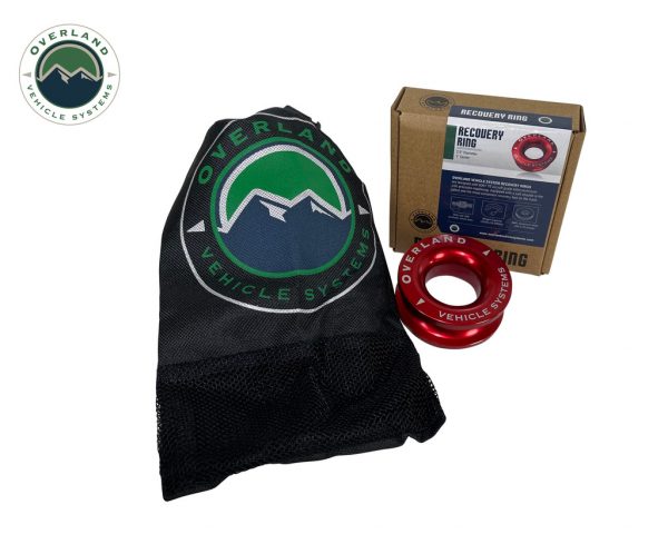 OVERLAND VEHICLE SYSTEMS 4" X 8' TREE SAVER AND 2.5" RECOVERY RING COMBO KIT