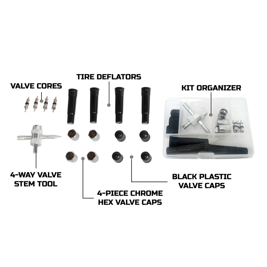 Valve Stem Repair Kit – 17 Piece Kit With Storage Box - view 4