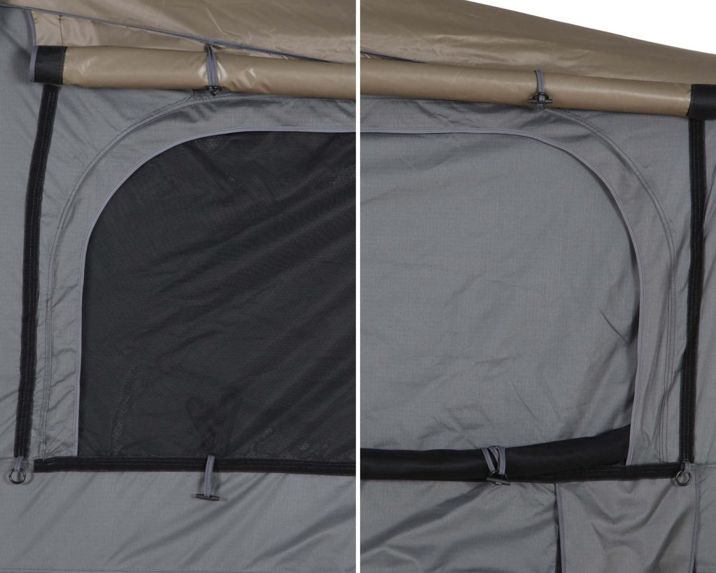 HD Bushveld 4 – Cantilever Hard Shell Roof Top Tent, 4 Person, Grey Body & Green Rainfly - view 4