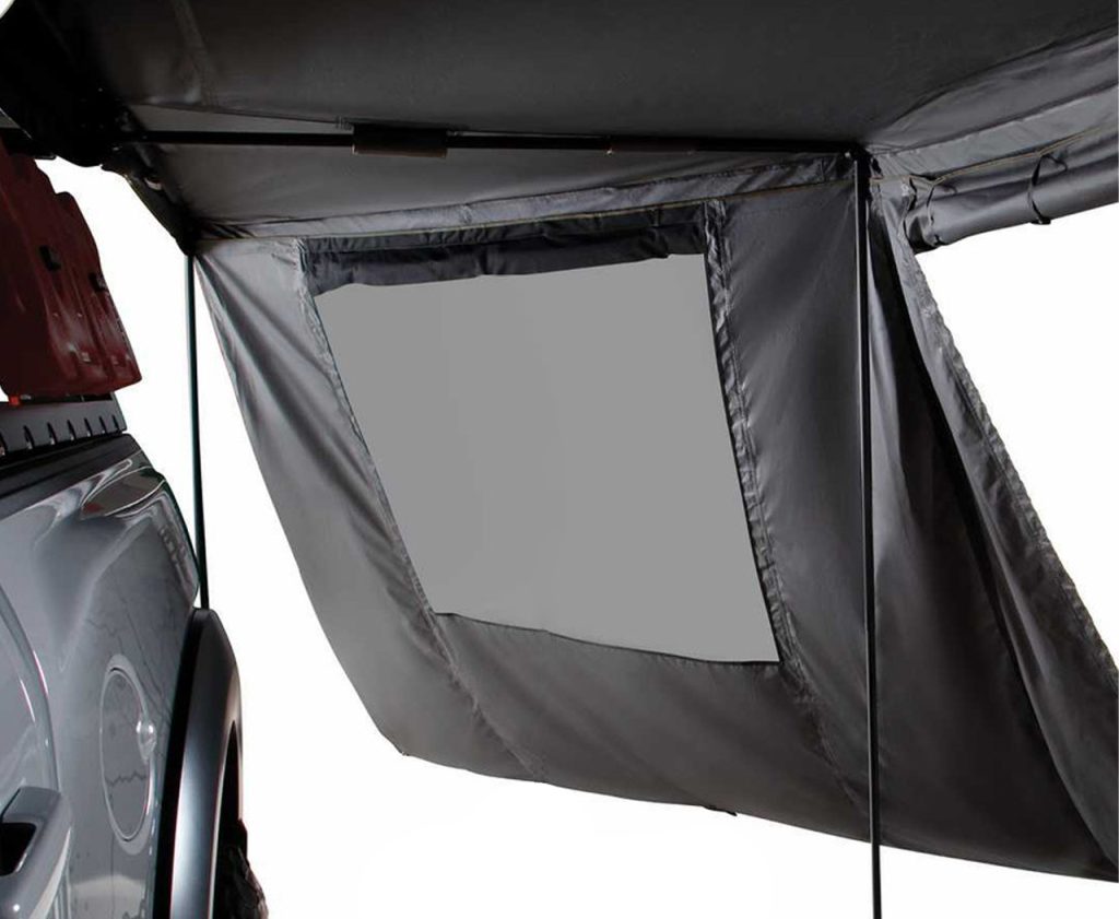 HD Nomadic 180 – LTE Awning Wall, Universal, Grey Body, Green Trim W/Storage Bag - view 4