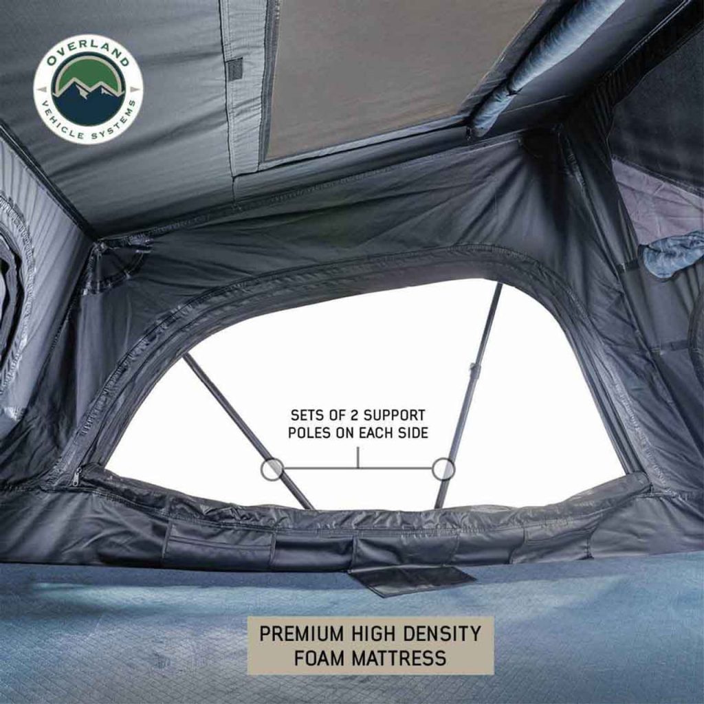 XD Sherpa S2S – Soft Sided Roof Top Tent, 2 Person, Grey Body & Black Rainfly - view 2