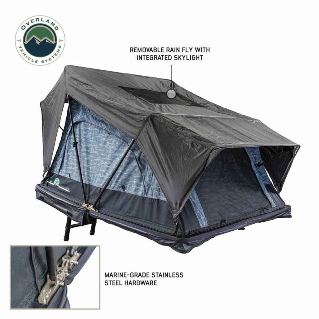 XD Sherpa S2S – Soft Sided Roof Top Tent, 2 Person, Grey Body & Black Rainfly - view 5
