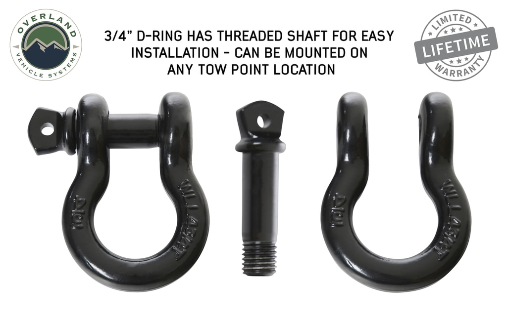 Recovery Shackle 3/4″ 4.75 Ton – Black - view 2