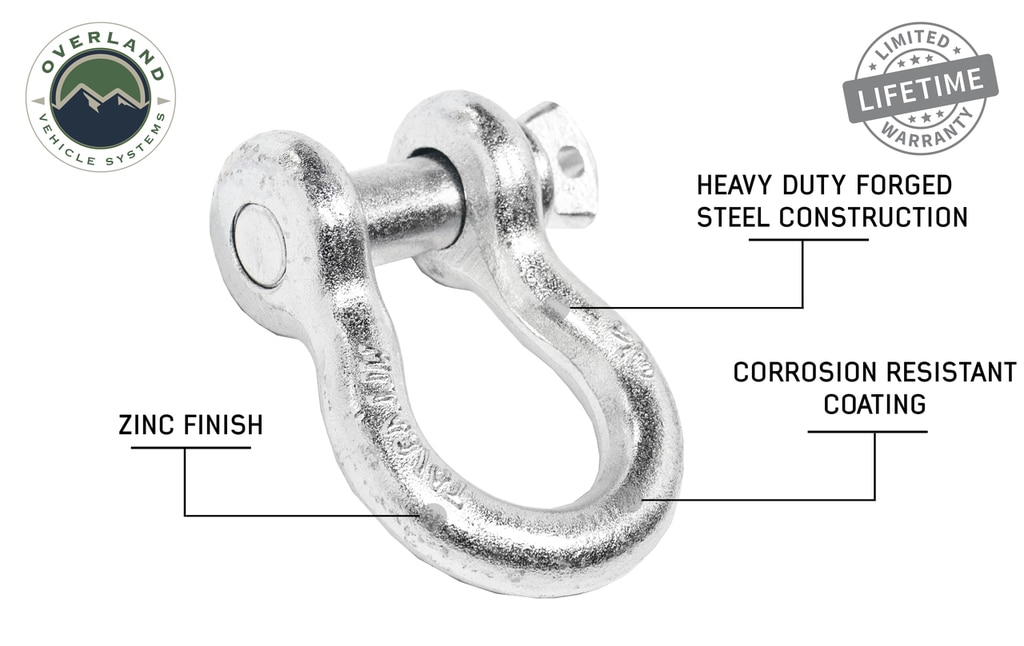 Recovery Shackle 3/4″ 4.75 Ton – Zinc - view 4