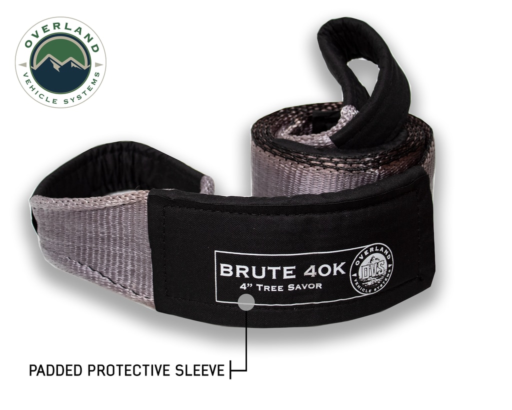Tow Strap 40,000 lb. 4″ x 8′ Gray With Black Ends & Storage Bag - view 2