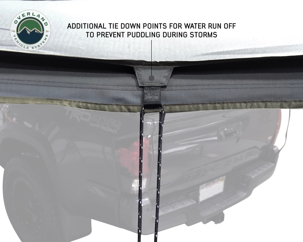 HD Nomadic 270 LT – Awning, Driver Side, Grey Body, Green Trim W/Black Travel Bag - view 3