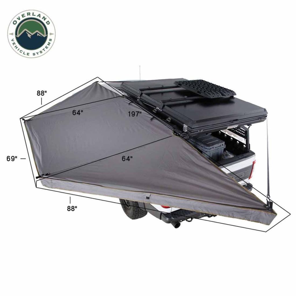 HD Nomadic 180 LTE – Awning, Grey Body, Green Trim & Black Travel Cover - view 3