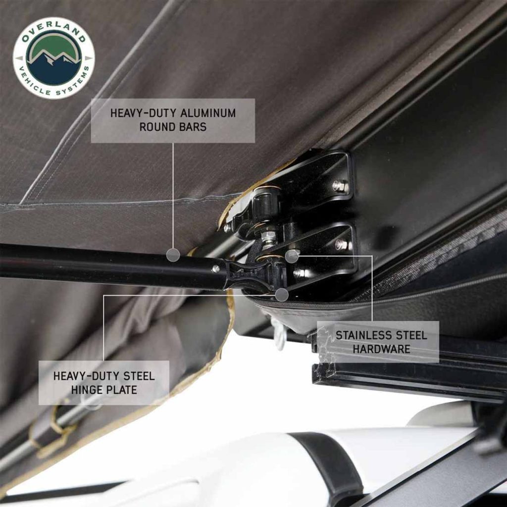 HD Nomadic 180 LTE – Awning, Grey Body, Green Trim & Black Travel Cover - view 5
