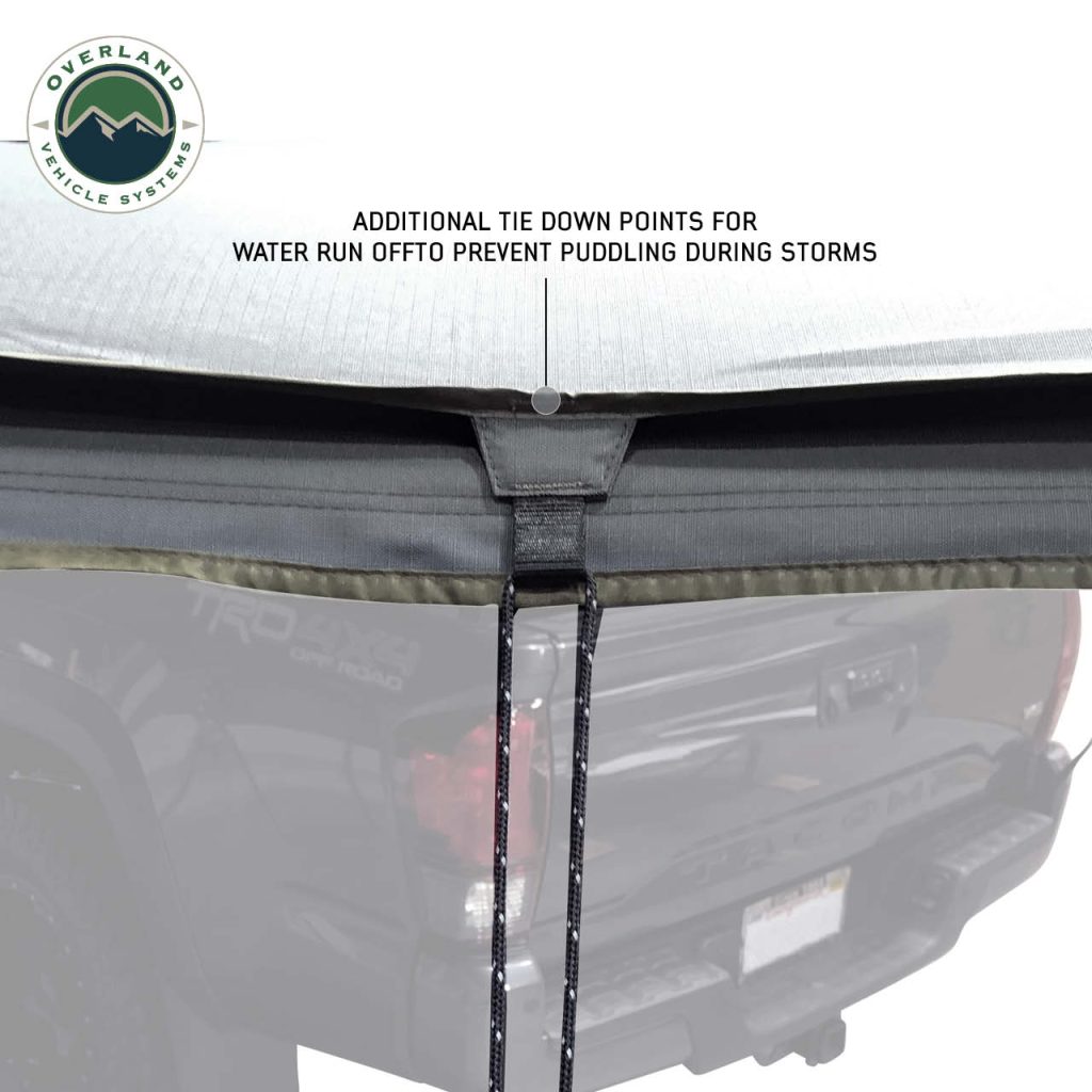HD Nomadic 270 LTE – Awning, Driver Side, Grey Body, Green Trim W/Black Travel Cover - view 4