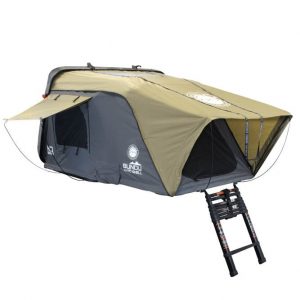 HD Bundu 2 - Hard Shell Roof Top Tent, 2 Person, Grey Body & Black Rainfly