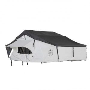 HD Nomadic N3E - Soft Sided Roof Top Tent, 3 Person, White Body & Dark Grey Rainfly