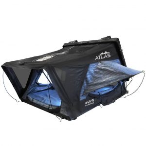 XD Atlas 2 - Cantilever Hard Shell Roof Top Tent, 2 Person, Blue Body & Black Rainfly