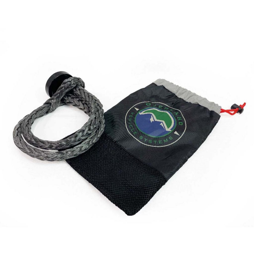 Overland Vehicle Systems Soft Shackle 7/16″ 41,000 lb. With Collar – 22″ With Storage Bag