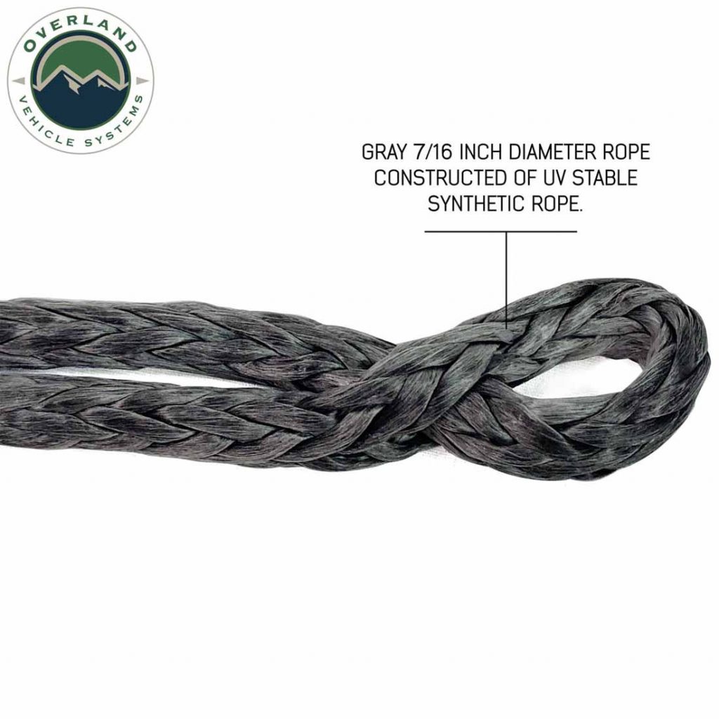 Overland Vehicle Systems Soft Shackle 7/16″ 41,000 lb. With Collar – 22″ With Storage Bag - image 2
