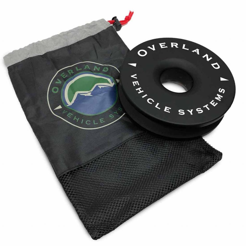 Overland Vehicle Systems Recovery Ring 6.25″ 45,000 lb. Black With Storage Bag