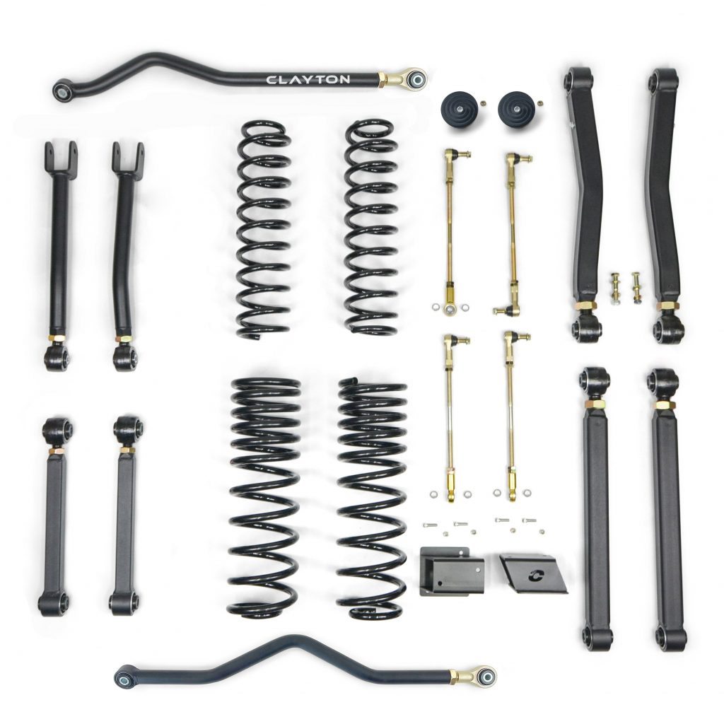 Clayton Off Road Jeep Gladiator 2.5″ OVERLAND+ Lift Kit (2020+, JT)