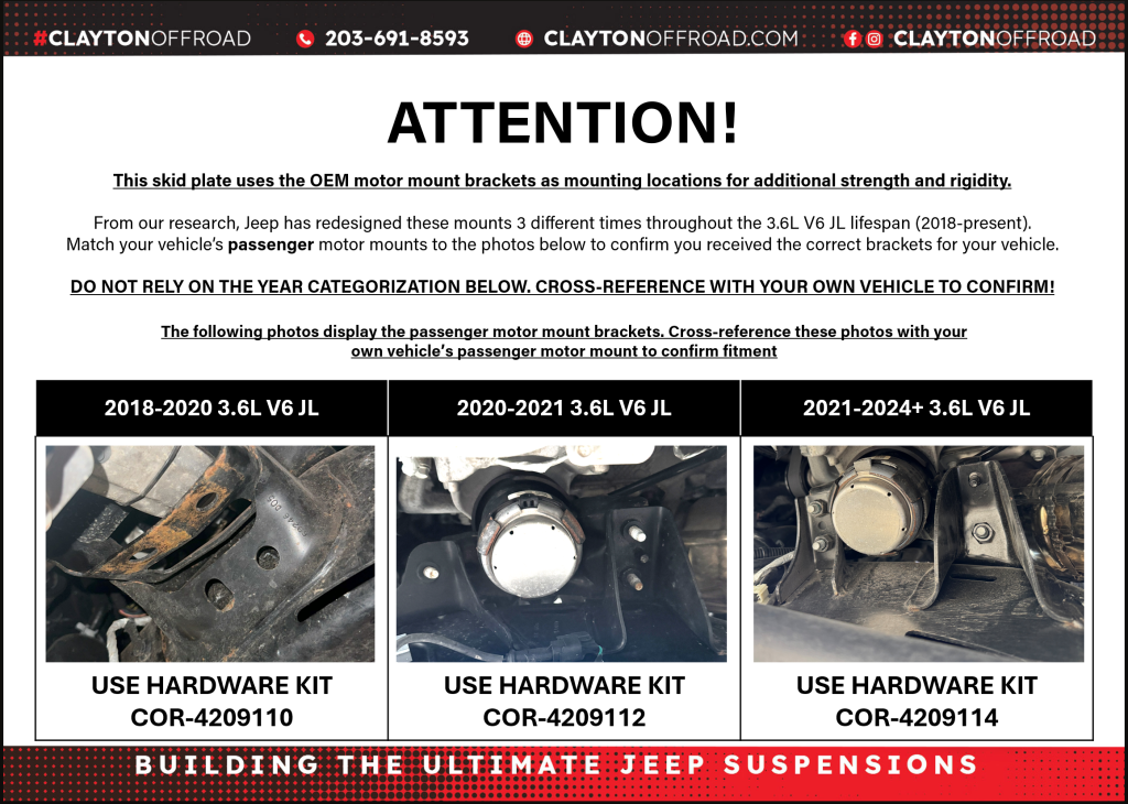 Jeep Wrangler 3.6L Skid Plate System – Skinny Tank Only (2021-2026+, JL) - view 3