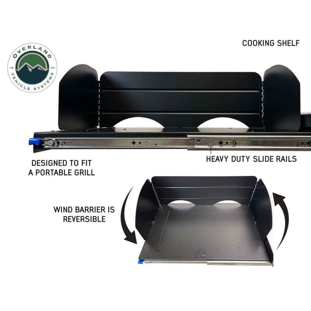 Overland Vehicle Systems Cargo Box Kitchen With Slide Out Sink, Cooking Shelve and Slide Out Work Station - image 2