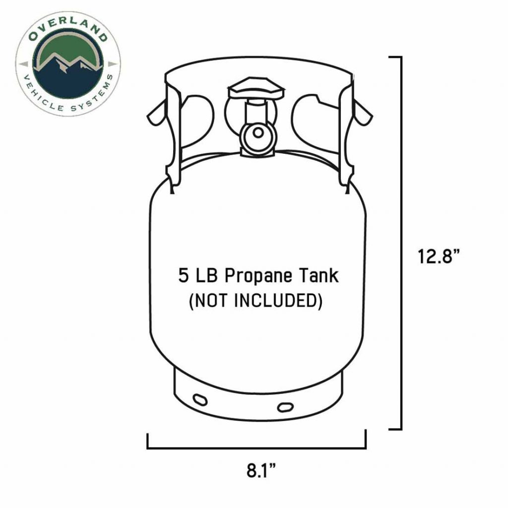 Overland Vehicle Systems Propane Bag With Handle And Straps – #16 Waxed Canvas - image 2