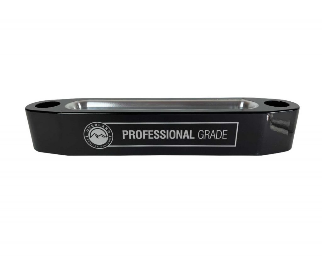 Overland Vehicle Systems Recovery Winch Fairlead System Professional Grade Hawse Fairlead Black