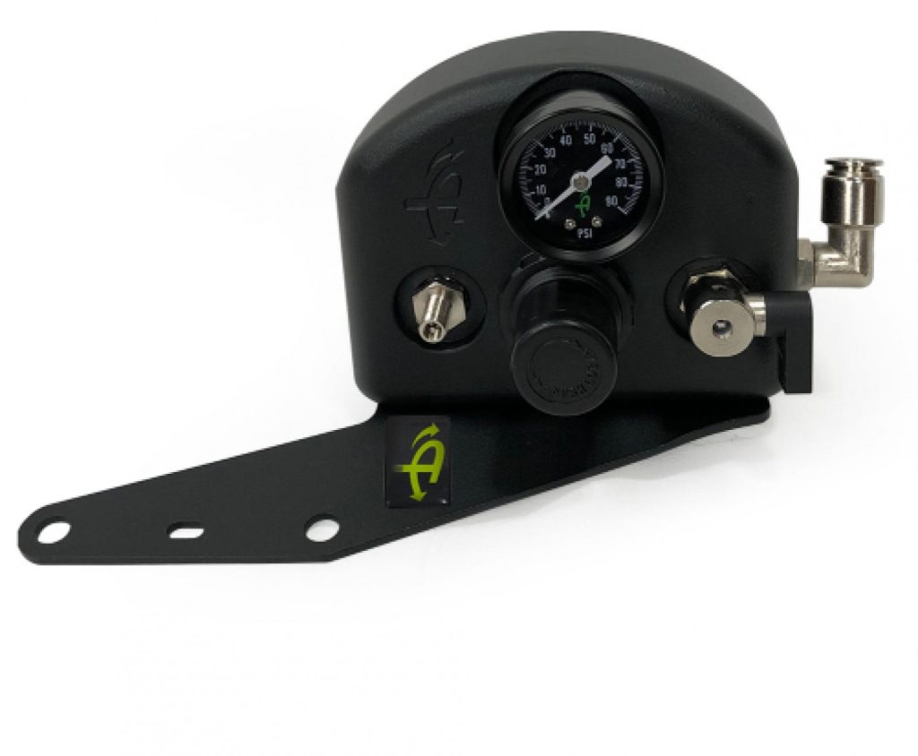 Up Down Air 4 tire inflation system for Ford F-150 Raptor, engine bay mount