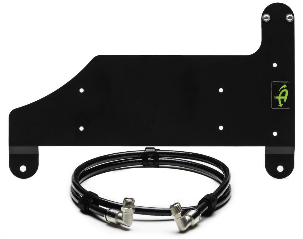 Up Down Air compressor mount and connection kit for Jeep Wrangler JL under passenger seat