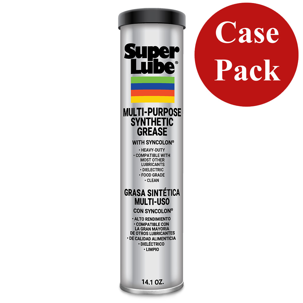 Super Lube Multi-Purpose Synthetic Grease w/Syncolon PTFE - 14.1 oz Cartridge - Case of 12