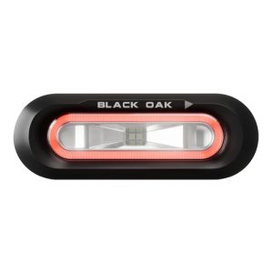 Black Oak Low Pro Spreader Light - Flush Mount - Black Housing - Red LED