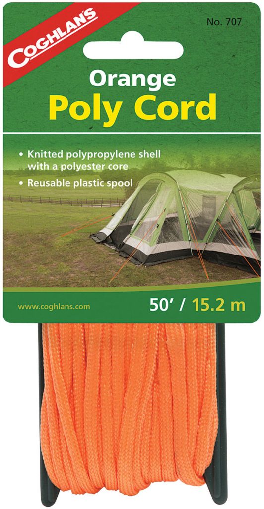 Coghlan's Poly Cord, Orange, 50 ft