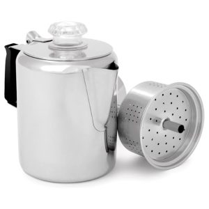 GSI Glacier Stainless Coffee Percolator — 9 Cup
