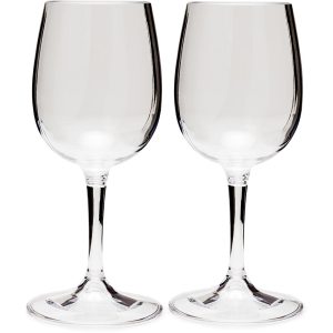 GSI Nesting Wine Glass Set — Two 9.3 oz Shatterproof Glasses