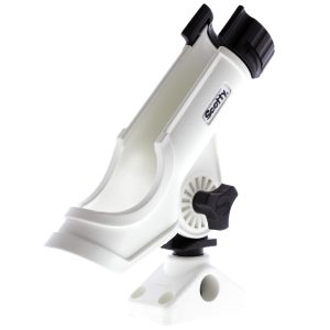 Scotty Powerlock Rod Holder with Side/Deck Mount - White