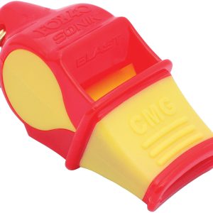 Fox 40 Sonik Blast CMG Whistle — Red / Yellow
