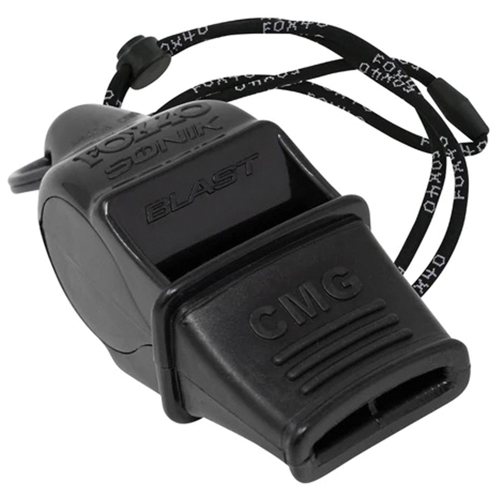 Fox 40 Sonik Blast CMG Whistle — Black