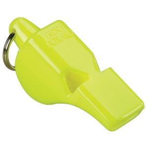 Fox 40 Mini Safety Whistle with Lanyard — Neon Yellow
