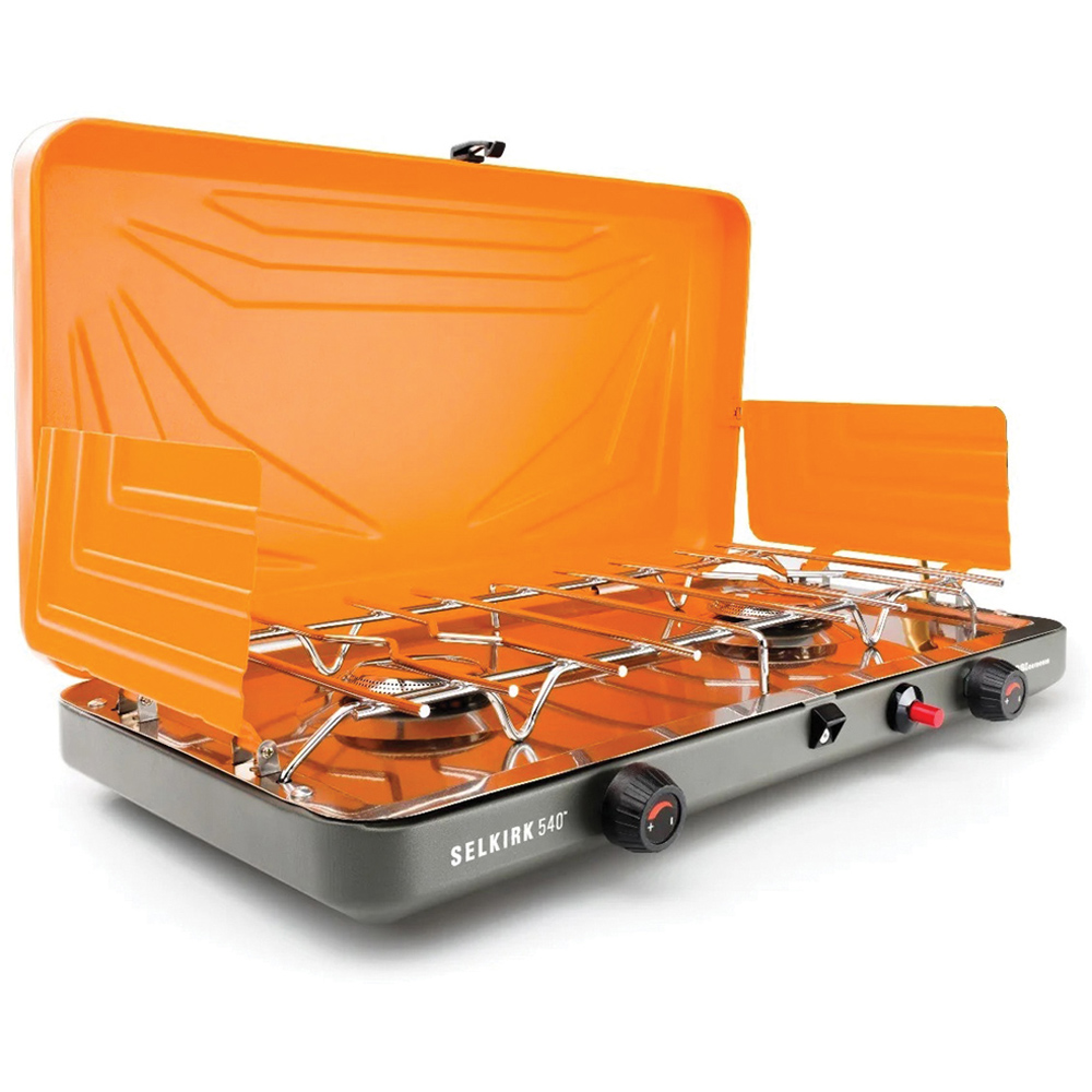 GSI Selkirk 540+ Camp Stove — Twin-Burner Propane, 10,000 BTU/h per Burner