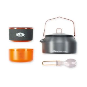 GSI Halulite Ketalist — 1 L Solo Pot, Mug, Sleeve and Folding Spork
