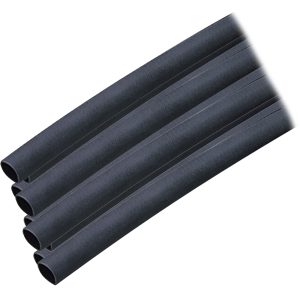 Ancor Adhesive Lined Heat Shrink Tubing - 1/4" x 12" - 10-Pack - Black