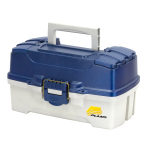 Plano 2-Tray Tackle Box with Dual Top Access - Blue Metallic
